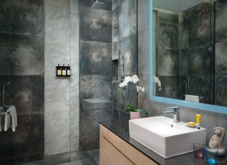 Hotel Photography of a bathroom at Capri by Fraser Phnom Penh by Exposure Photography Siem Reap