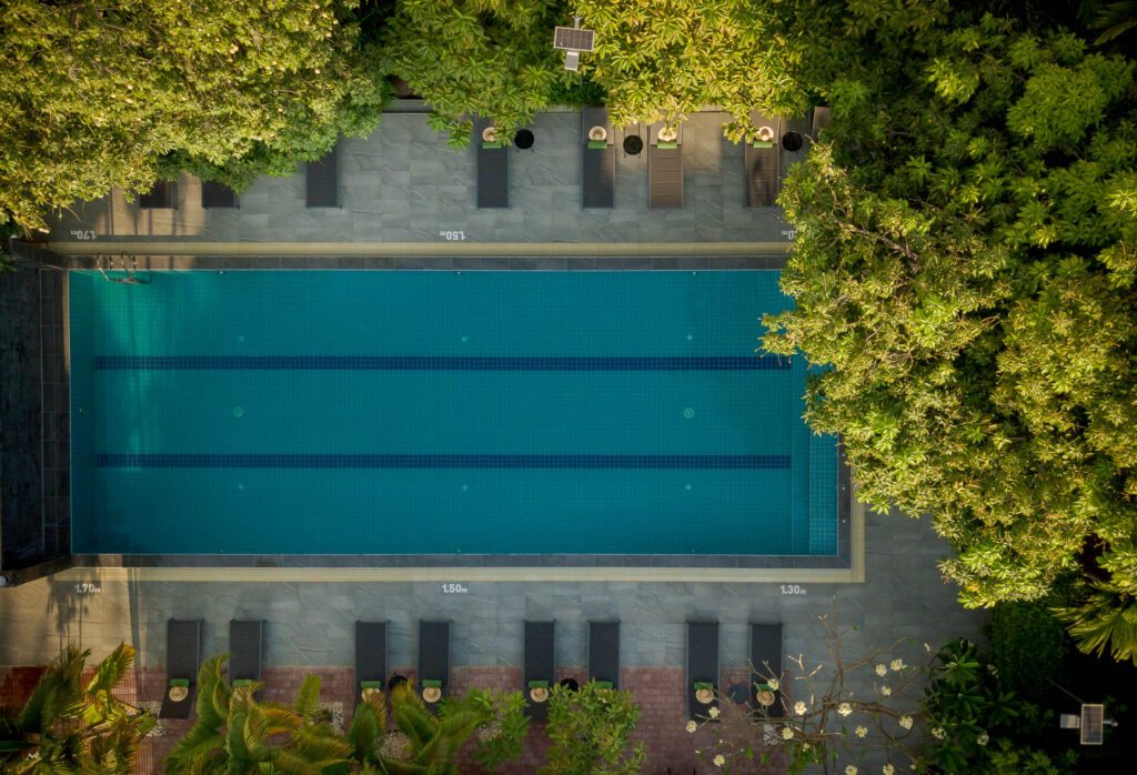 drone photography for a hotel photography project in siem reap