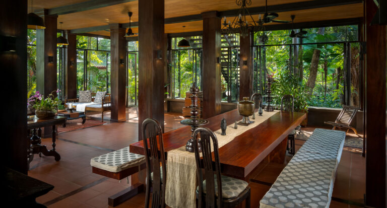 living room interior photography at private villa in siem reap photographed by exposure siem reap