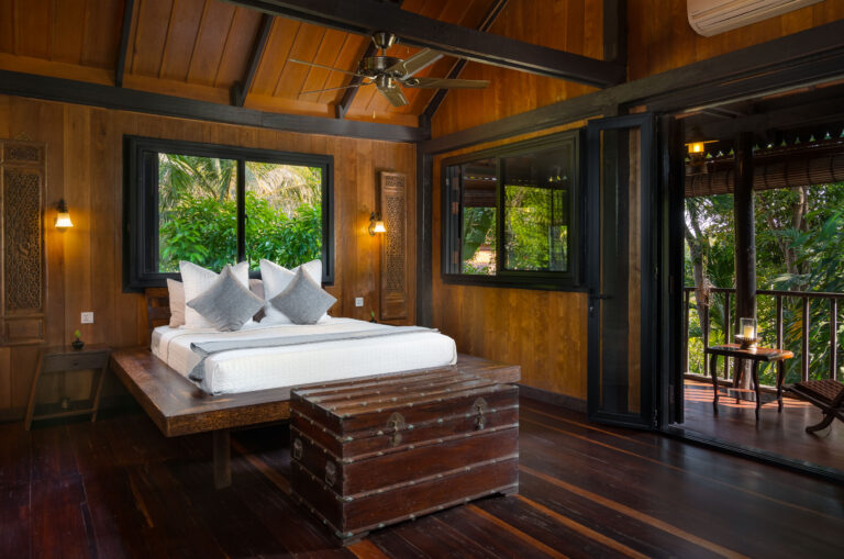 interior photography of a private villa in cambodia