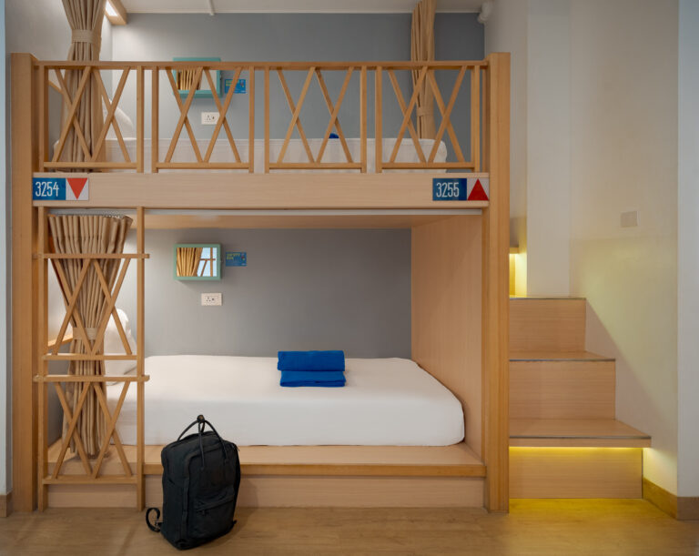 lub d siem reap hostel room bunk beds modern hotel photography cambodia