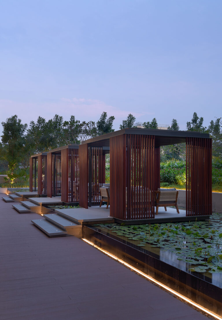 luxury hotel outdoor spa pavilion hyatt regency phnom penh cambodia photography