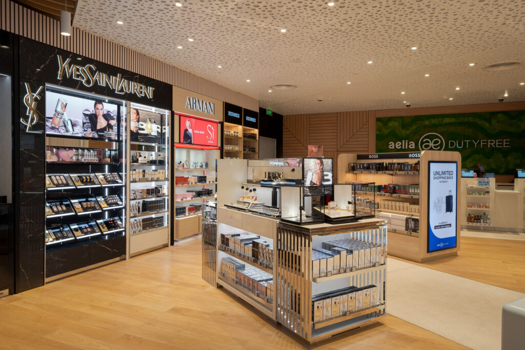 Phnom Penh photographer luxury beauty brand display airport retail Cambodia