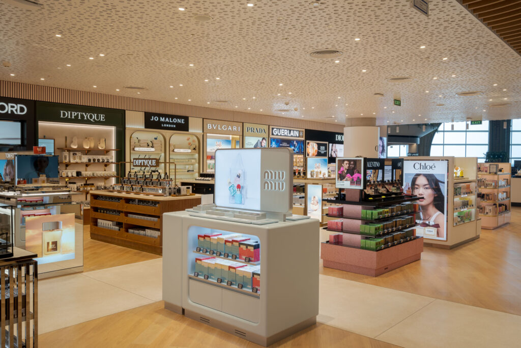 Phnom Penh photographer luxury beauty brand display airport retail Cambodia