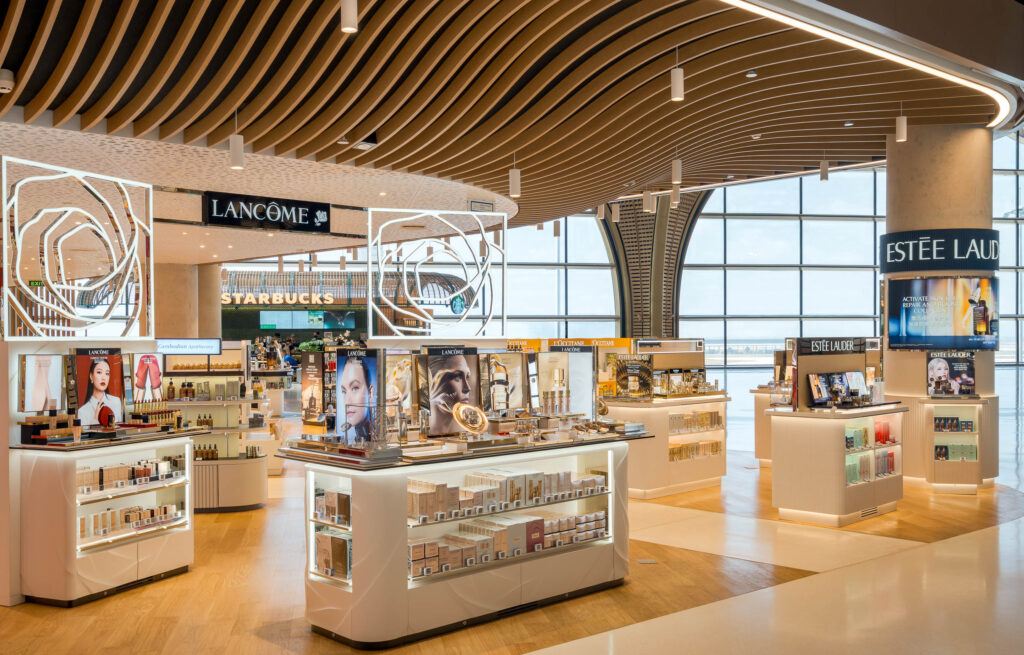 Phnom Penh photographer luxury retail photography Lancôme duty free Phnom Penh airport