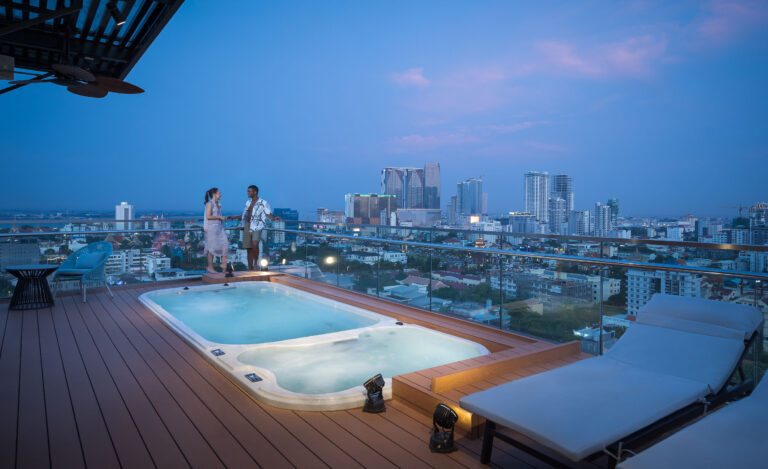 Capri by fraser rooftop view of phnom penh