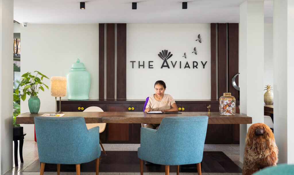 Hotel exterior photography Siem Reap Cambodia at night highlighting modern architecture and lighting design