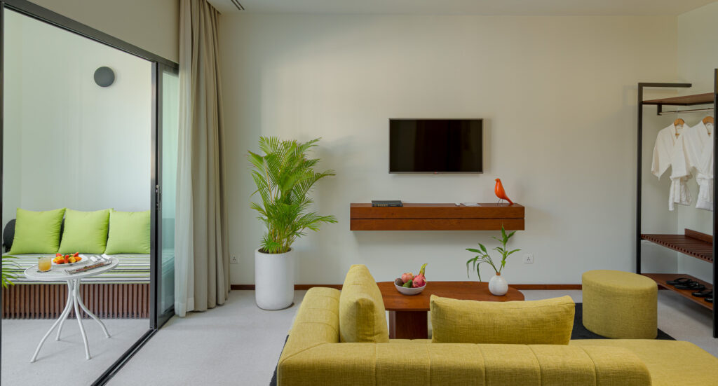 Boutique hotel suite interior photography Siem Reap Cambodia