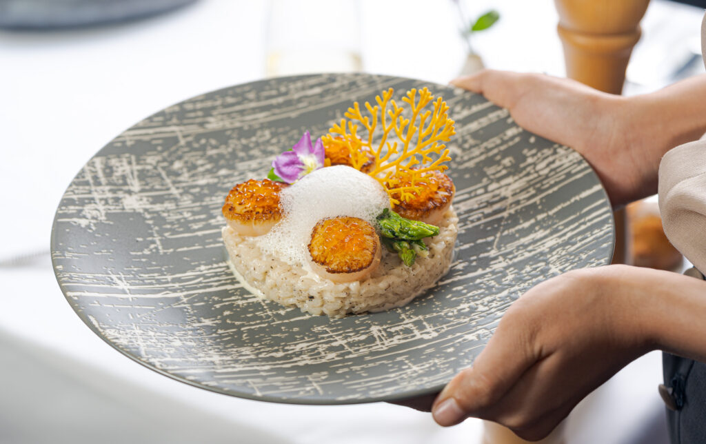 elegant seafood starter dish