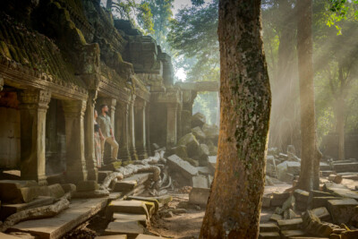 Ta Prom temple photoshoot