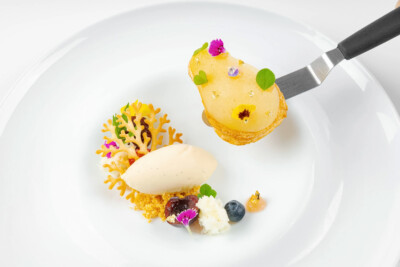 dessert photography Cambodia restaurant food styling and presentation