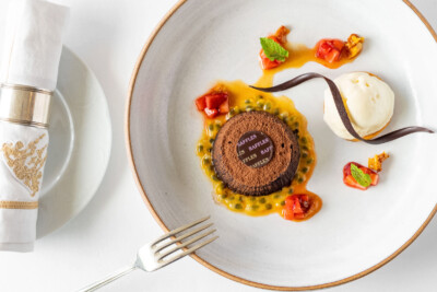 desert at raffles hotel photographed by exposure photography