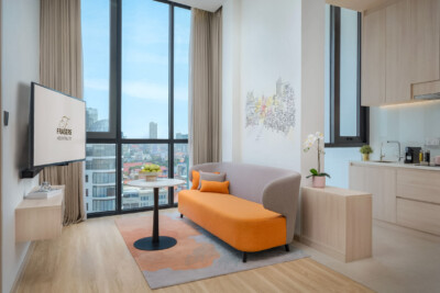 Luxury hotel room photography at Capri by Fraser, Phnom Penh, Cambodia