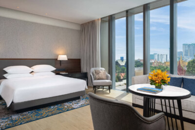 Luxury hotel photography interior of premiere guest room at Hyatt Regency, Phnom Penh , by Exposure Photography Cambodia