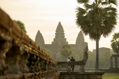 Couples photoshoot at Angkor Wat temple