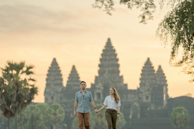 Couples Sunrise Photoshot at Angkor Wat