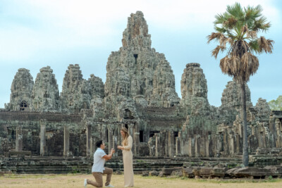 Proposal Photography at Bayon temple, Siem Reap