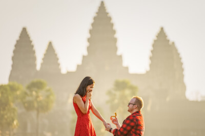 Proposal photography at Angkor Wat