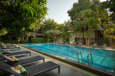 Pool at Green Morodoc hotel in siem reap, photographed by exposure photography siem reap